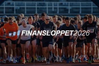 Bild från startlinjen av Finansloppet år 2025